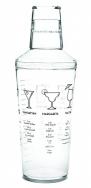 True - 16 Ounce Acrylic Recipe Cocktail Shaker